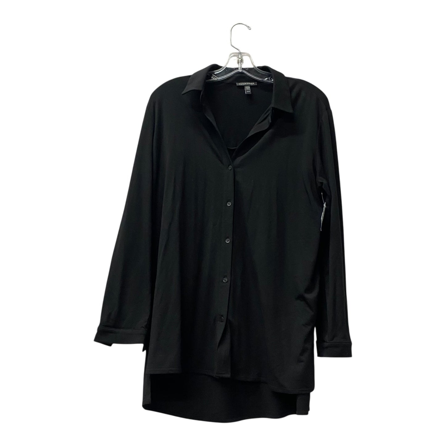 Top Ls By Eileen Fisher In Black, Size:Xs