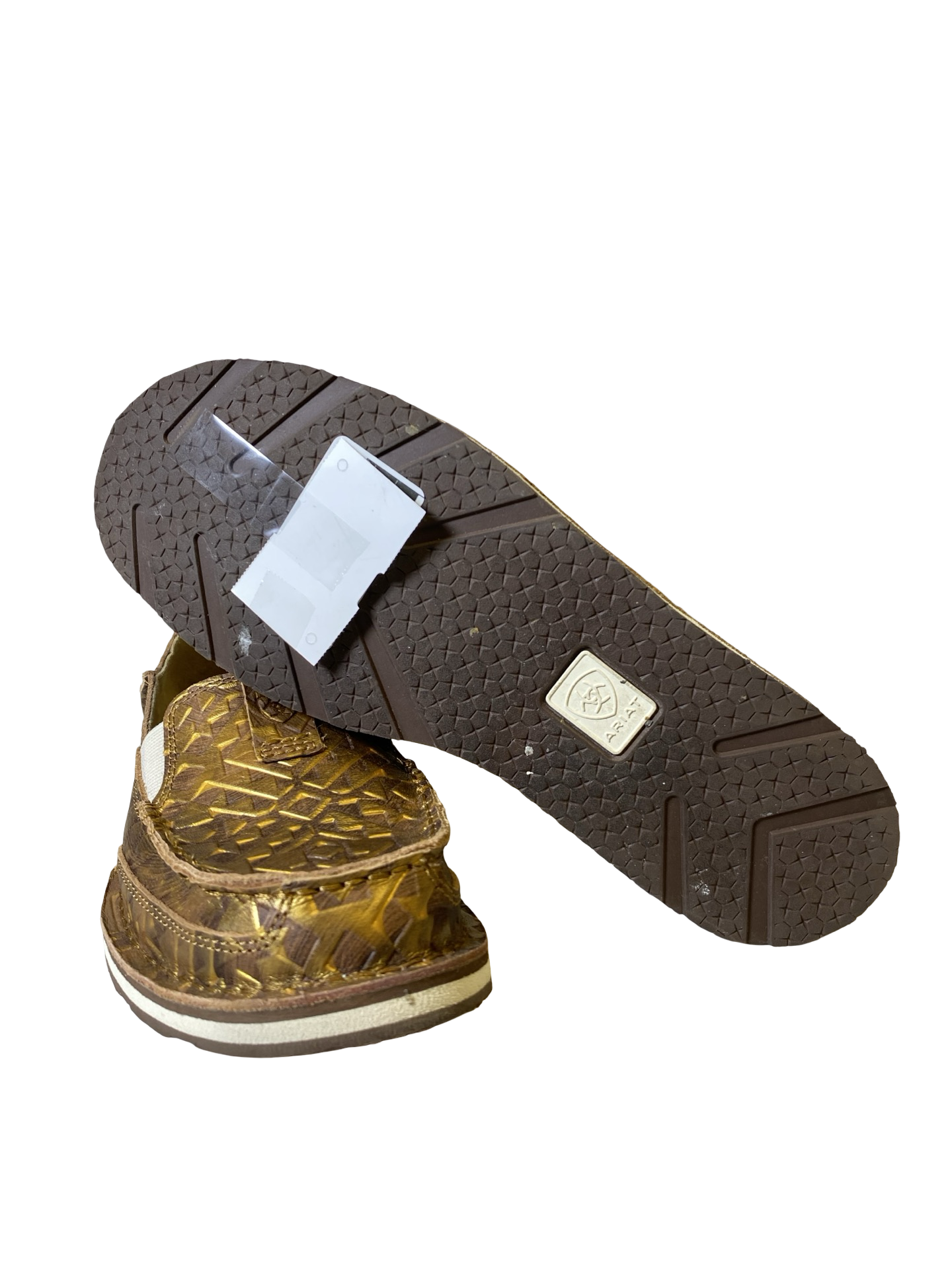 Shoes Flats By Ariat In Gold, Size: 8.5