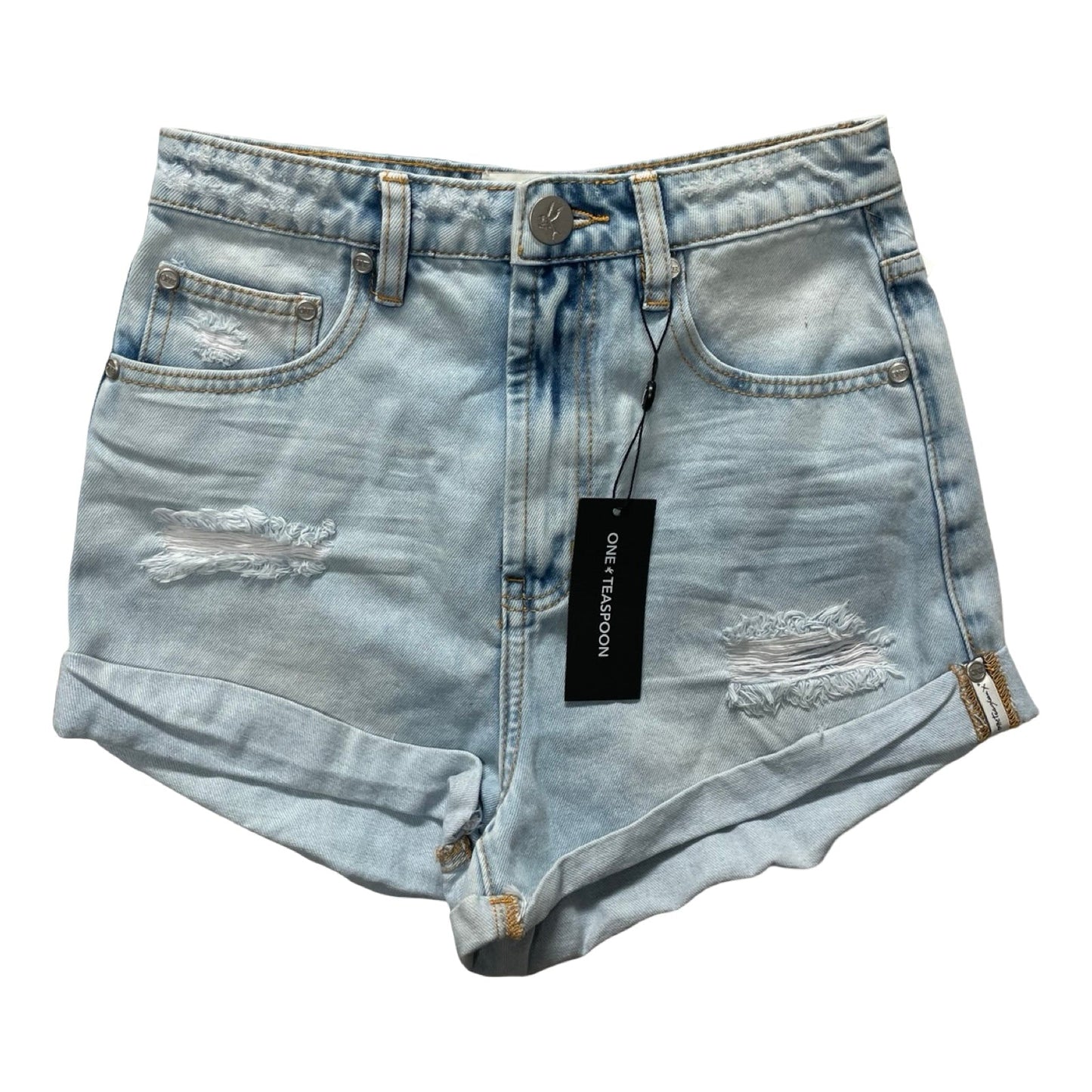Shorts By ONE TEASPOON In Blue Denim, Size:2