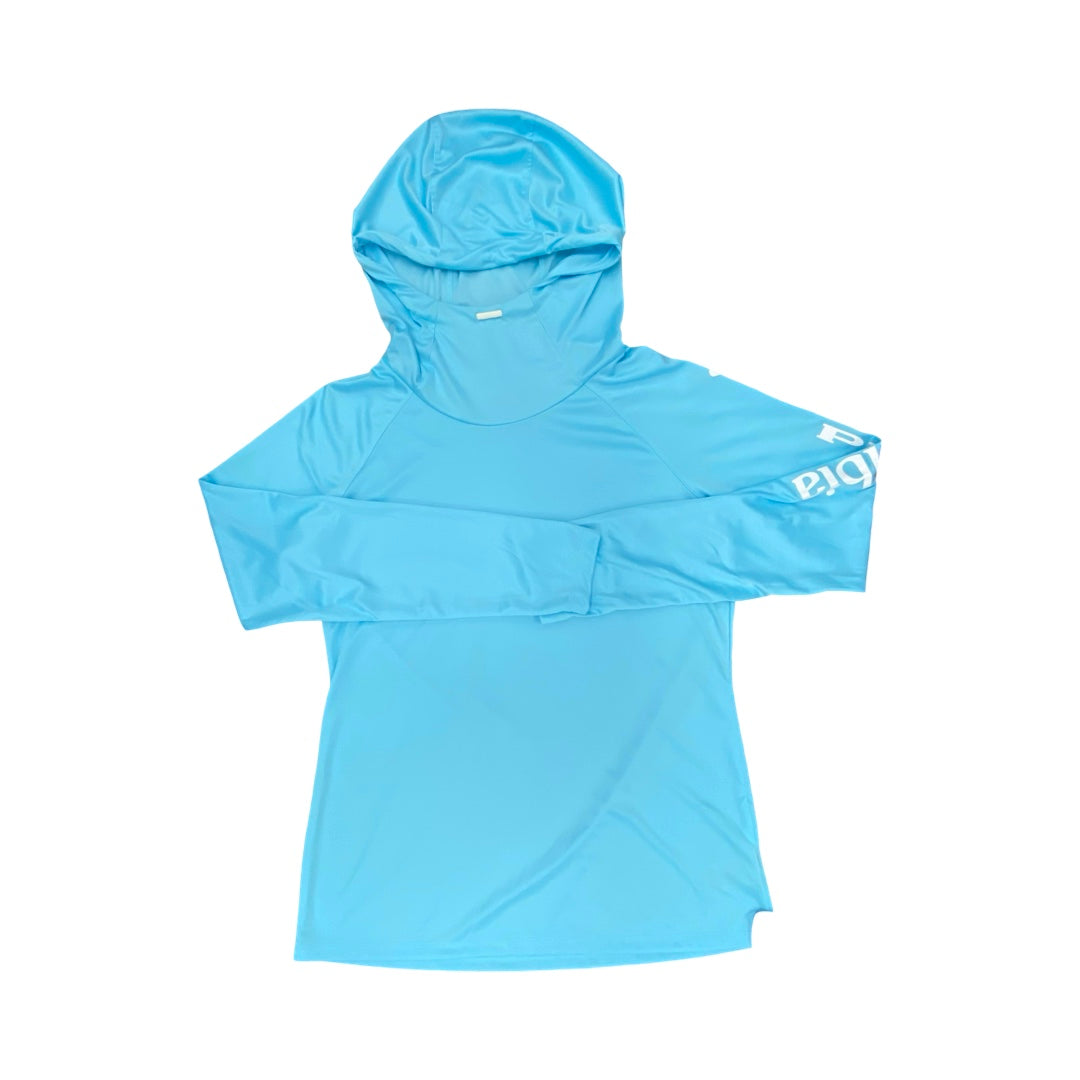 Athletic Top Ls Hoodie By Columbia In Blue, Size:M