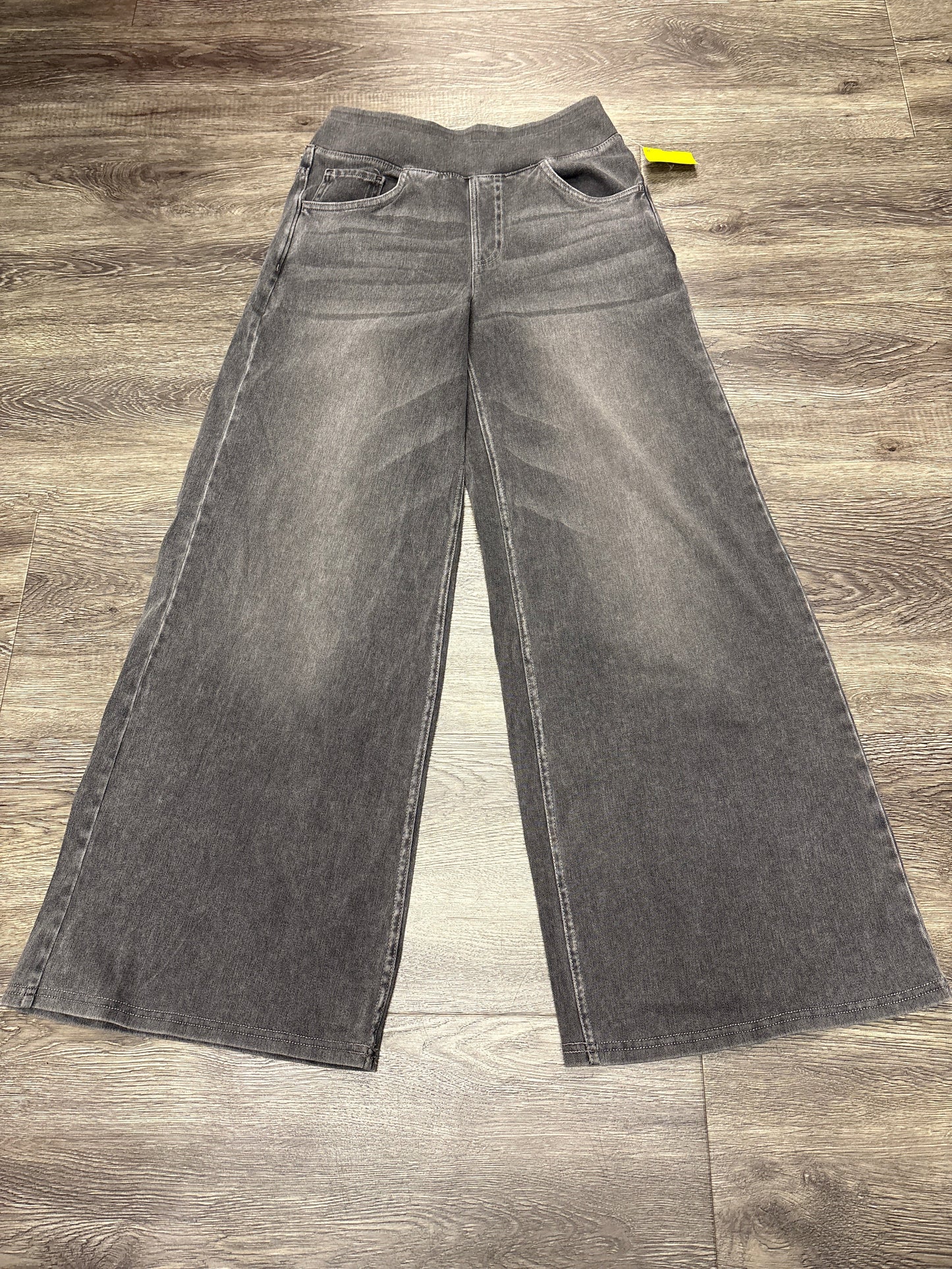 Jeans Wide Leg By Halara In Black Denim, Size: S