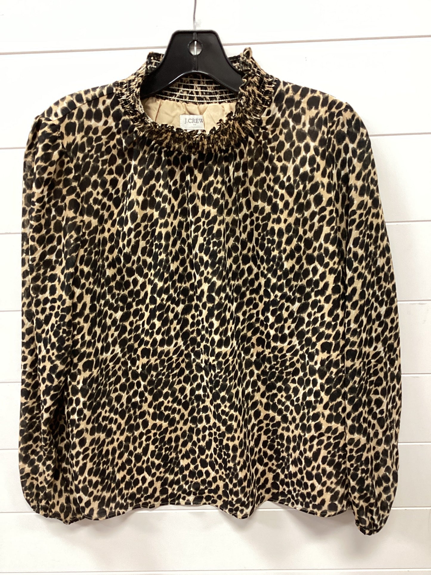 Top Ls By J. Crew In Animal Print, Size:Xs