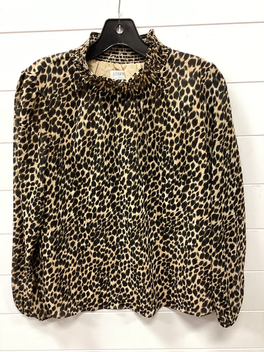 Top Ls By J. Crew In Animal Print, Size:Xs