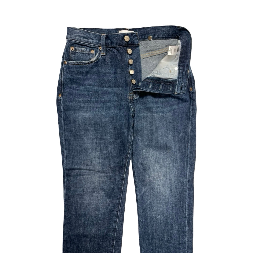 Jeans Straight By Pistola In Blue Denim, Size:4