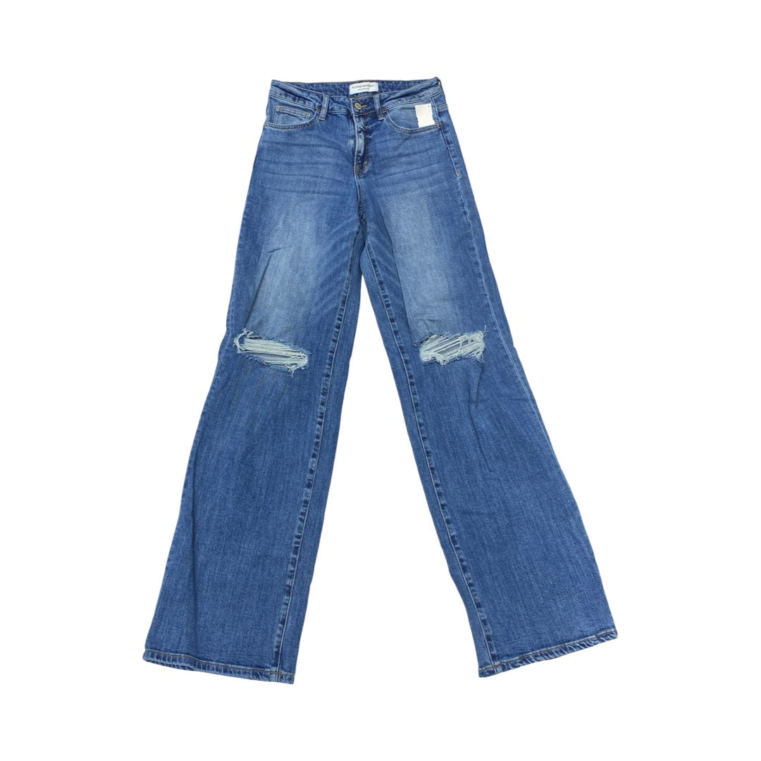 Jeans Wide Leg By Flying Monkey In Blue Denim, Size:4
