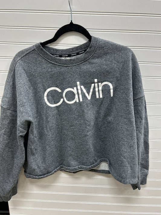 Top Ls By Calvin Klein In Grey, Size:L