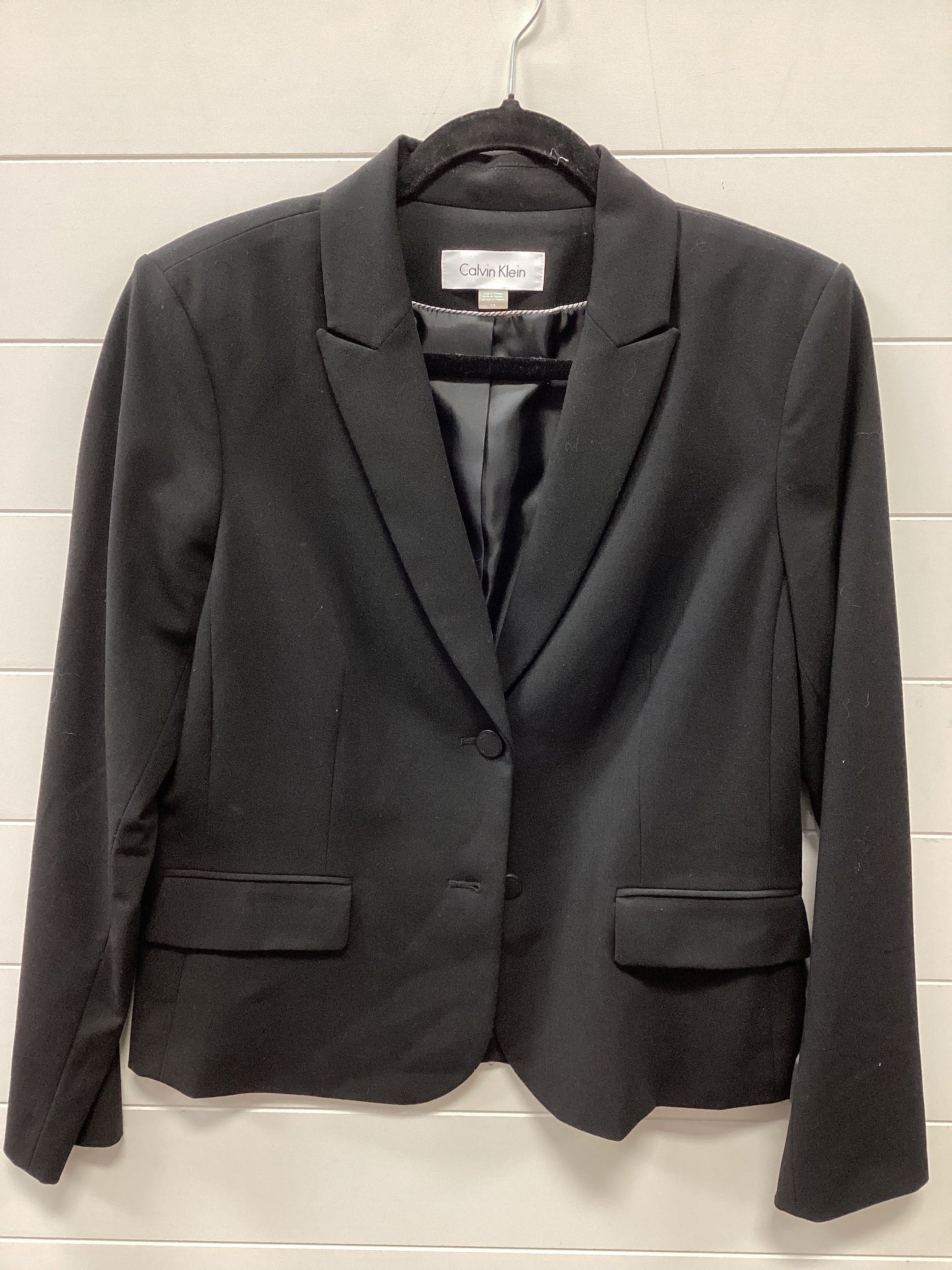Skirt Suit 2Pc By Calvin Klein In Black, Size:12