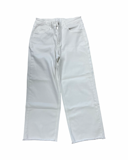 Jeans Cropped By Vervet In White, Size:10