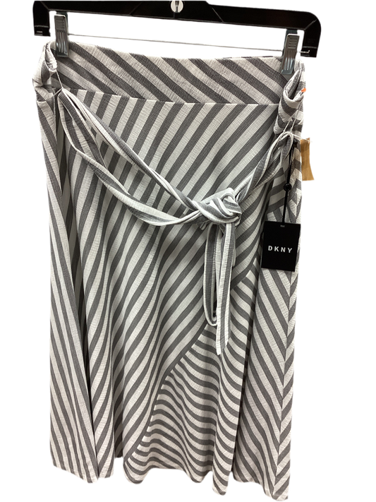 Skirt Maxi By Dkny In Grey & White, Size:M