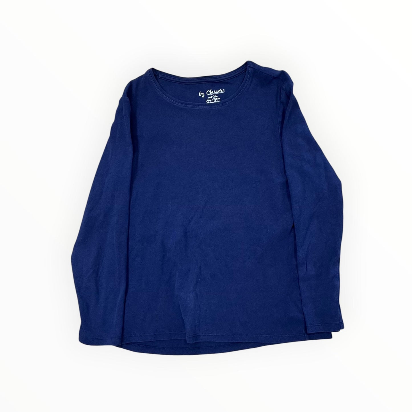 Top Ls Basic By Chicos In Blue, Size:M