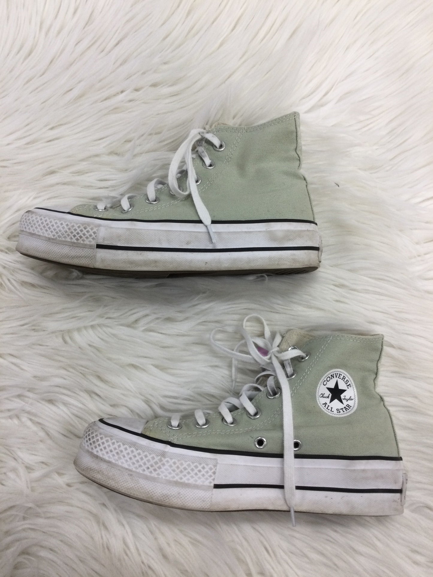 Shoes Sneakers Platform By Converse In Green, Size:6