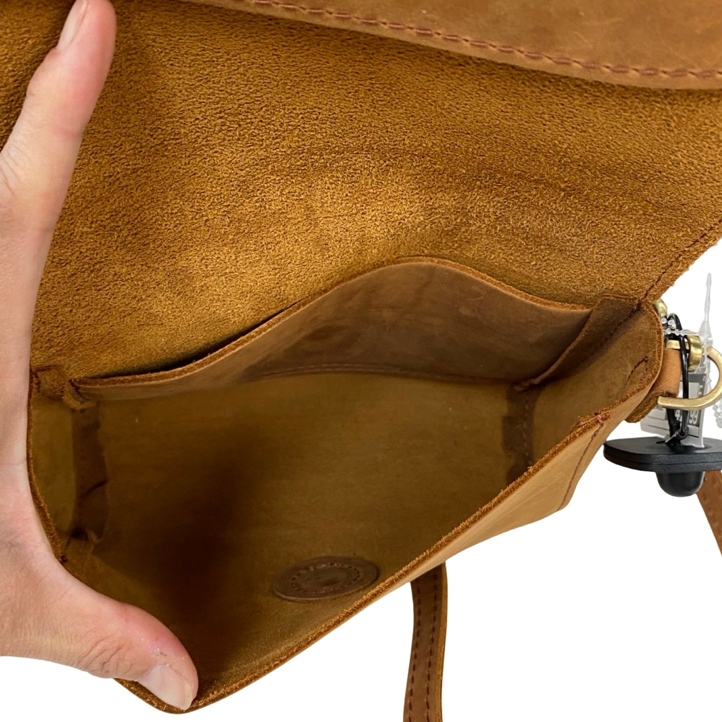 Handbag Leather By Portland Leather In Tan, Size:Small