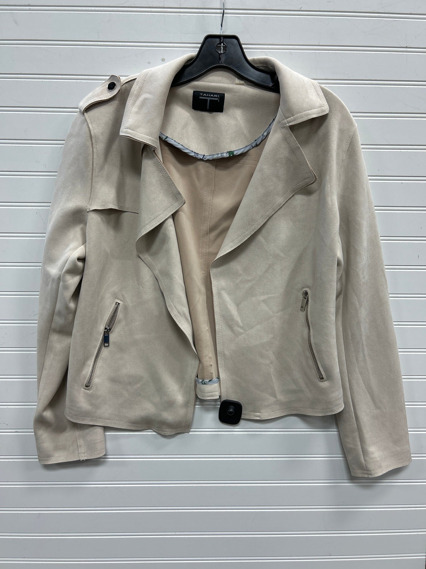Blazer By Tahari In Cream, Size:L