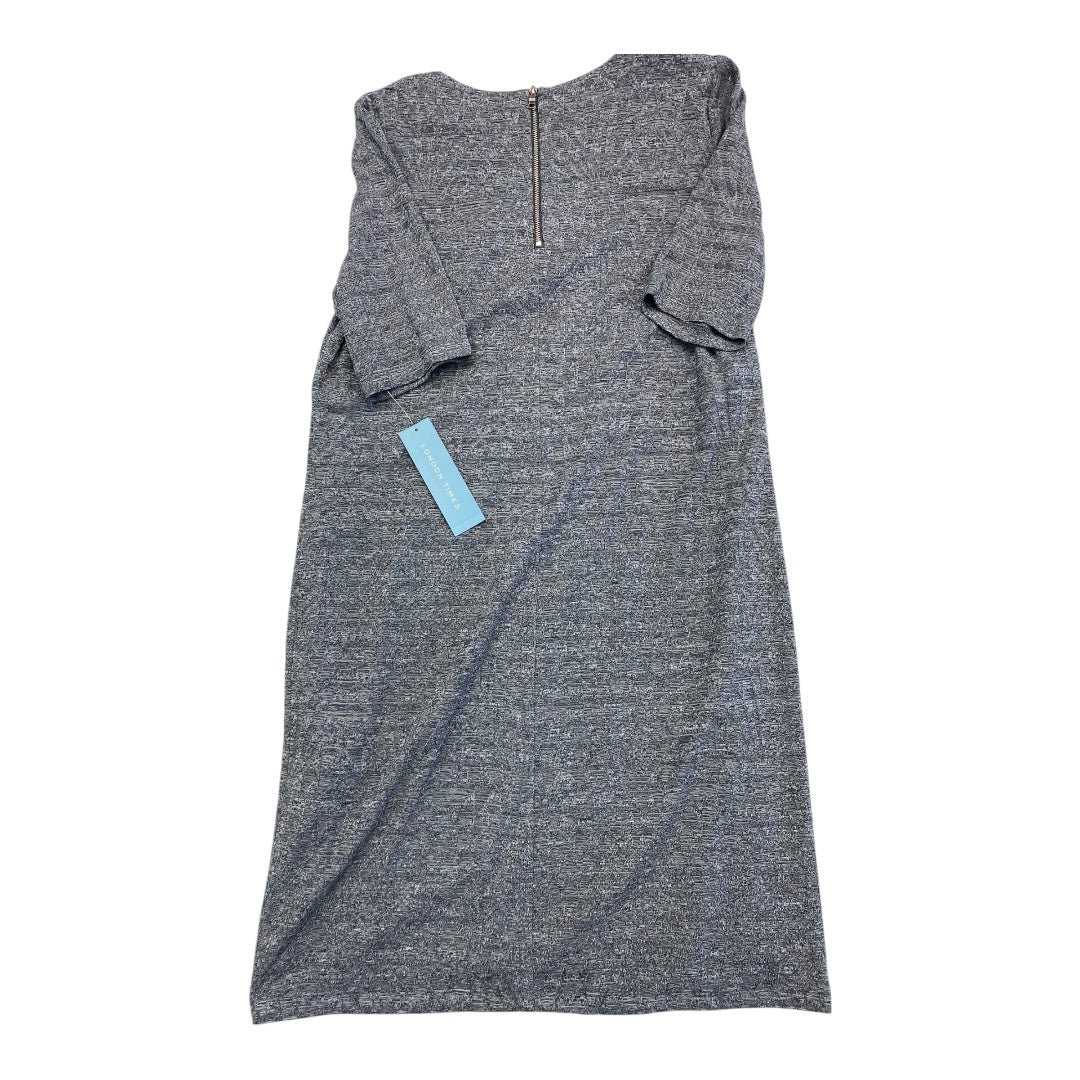 Dress Party Midi By London Times In Grey, Size:10