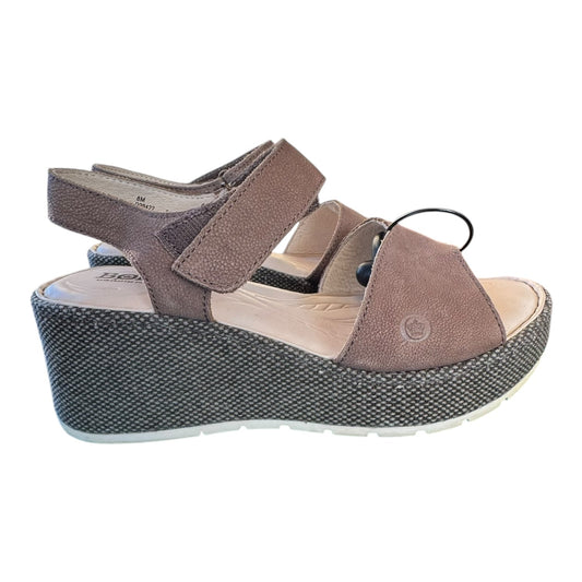 Sandals Heels Block By Born In Brown, Size:8