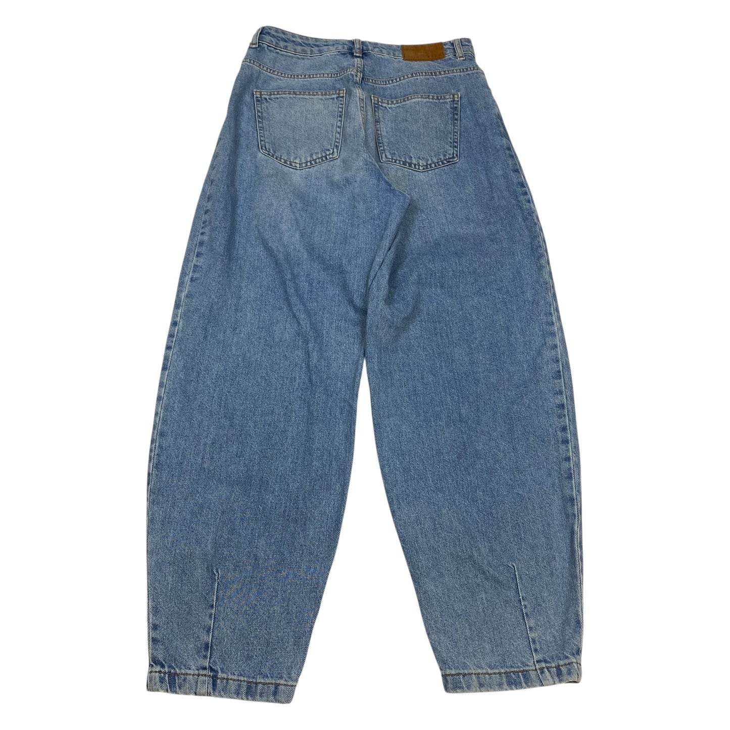 Jeans Straight By Zara In Blue Denim, Size:4