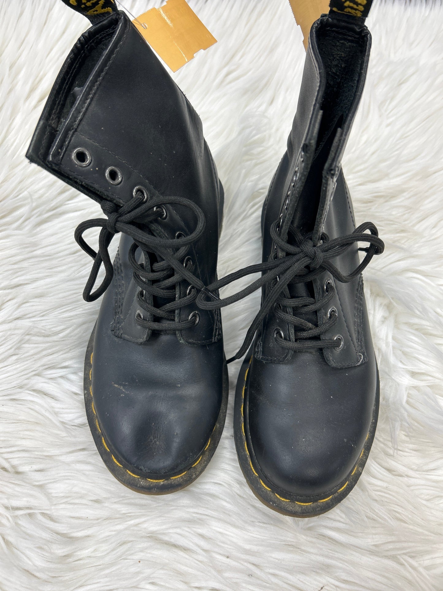 Boots Ankle Heels By Dr Martens In Black, Size:6