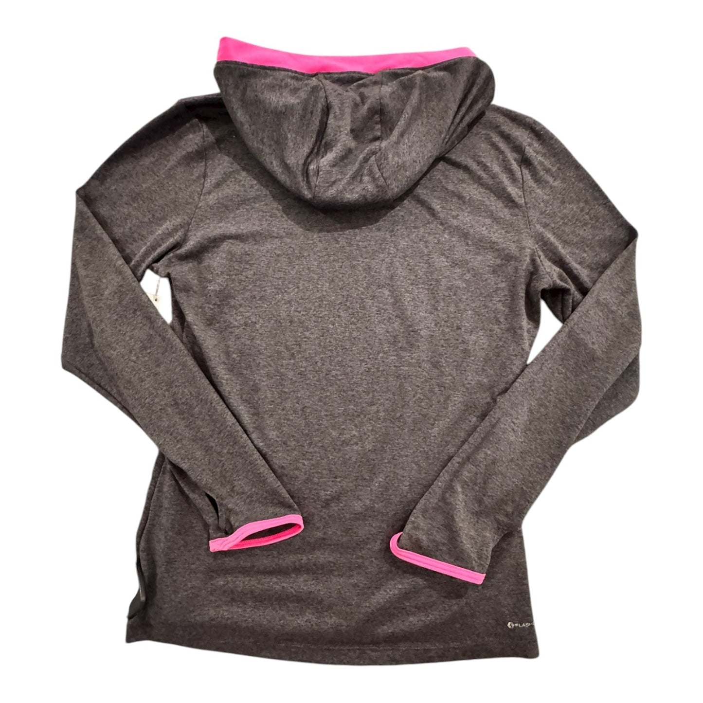 Athletic Top Ls Hoodie By The North Face In Grey & Pink, Size:Sp