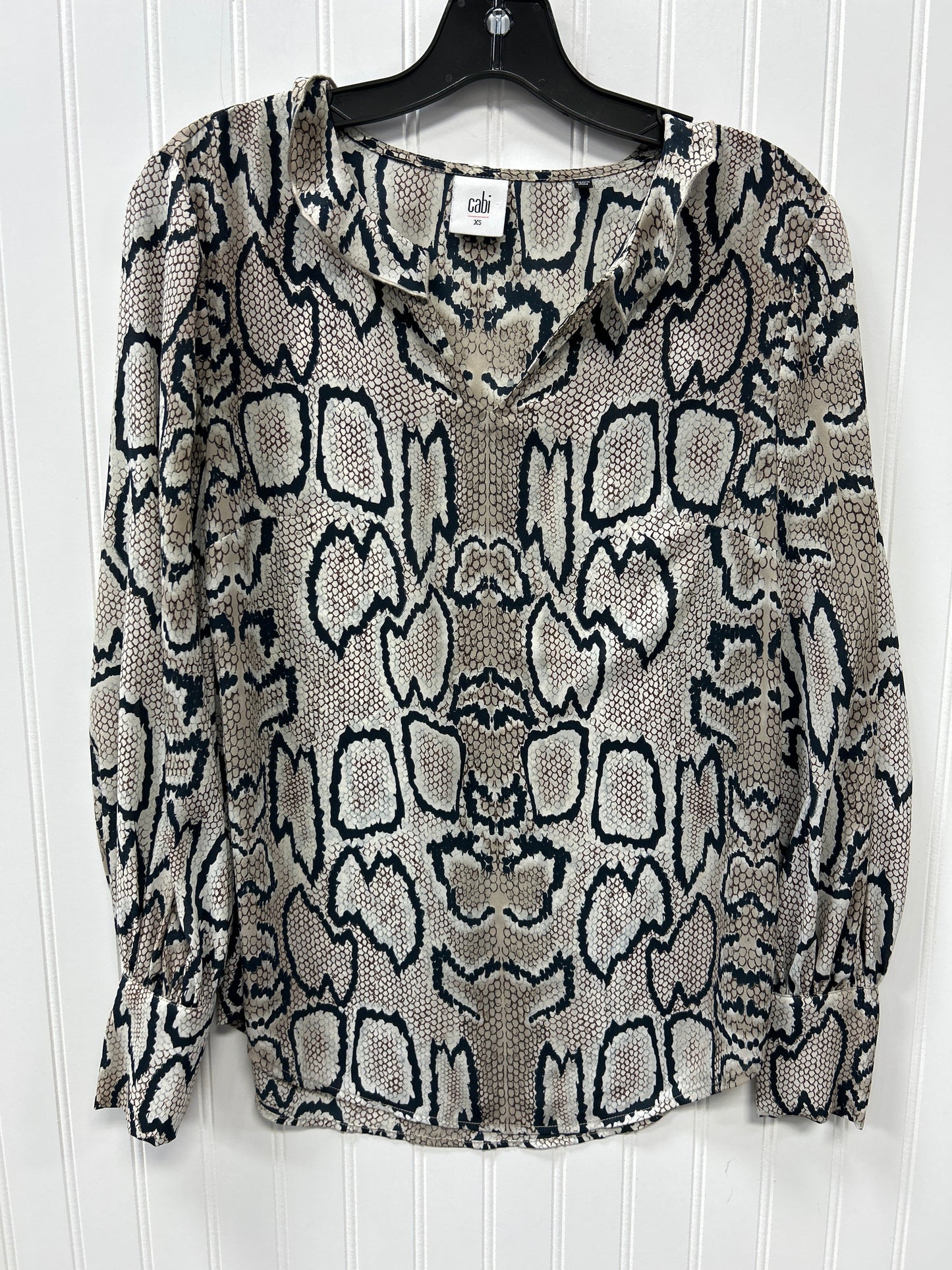 Top Ls By Cabi In Snakeskin Print, Size:Xs