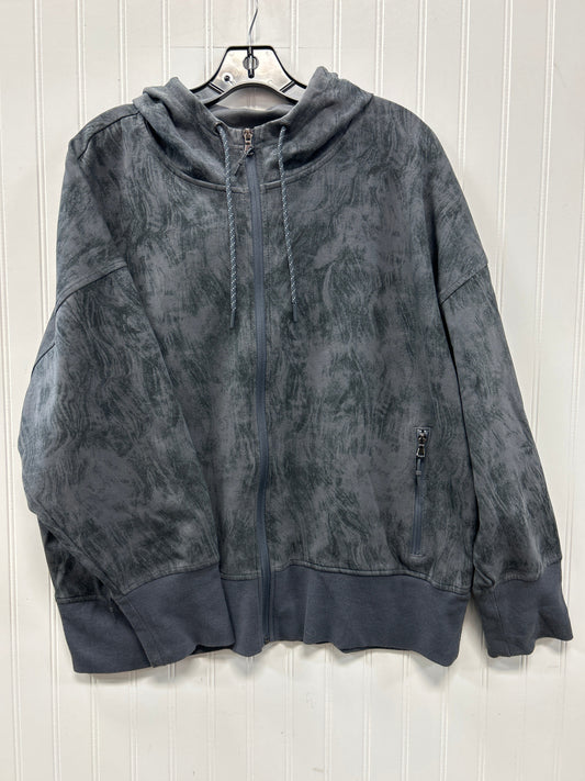 Athletic Jacket By Old Navy In Grey, Size:1X