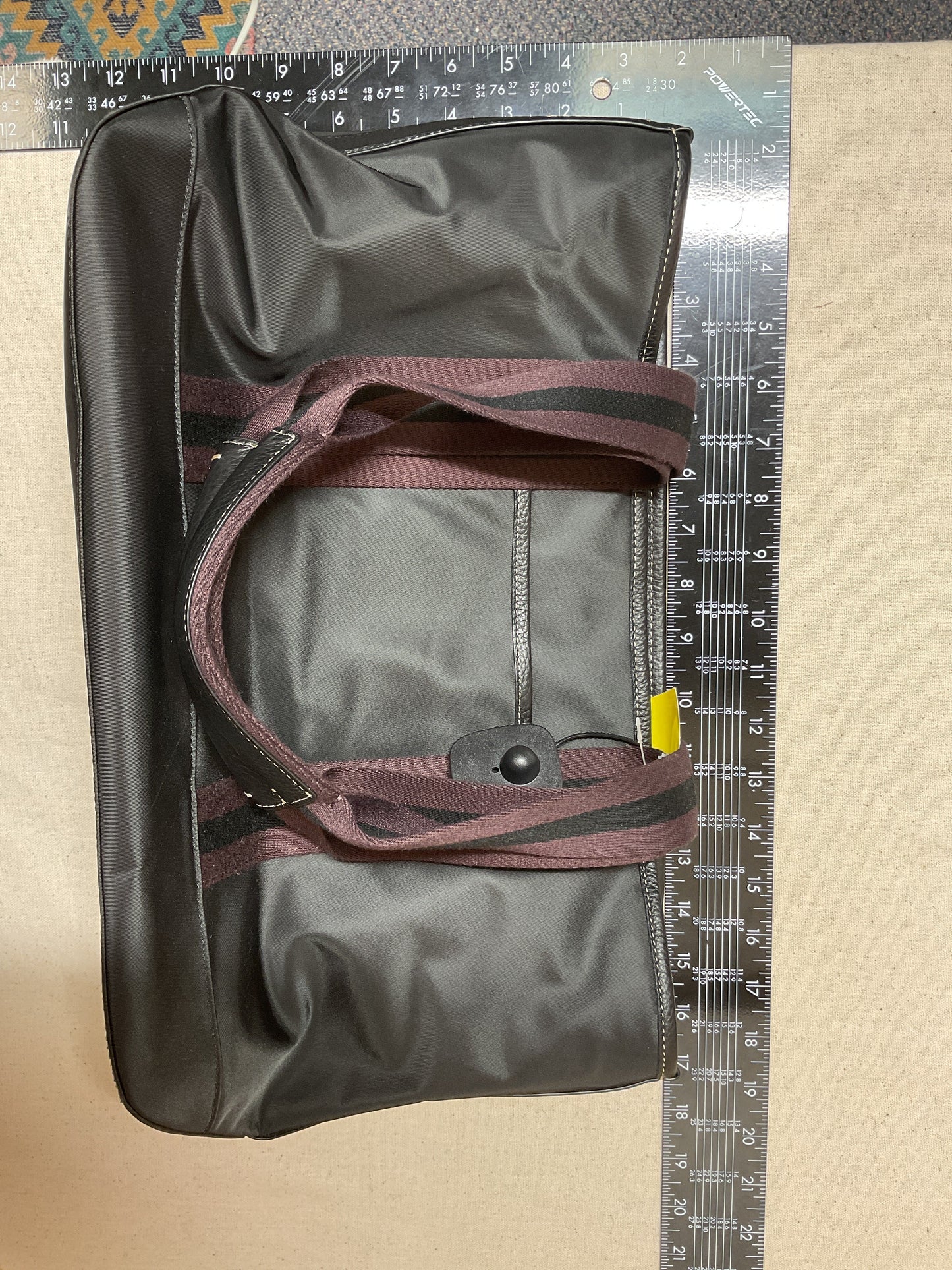 Tote Designer By Coach In Black & Purple, Size:Medium