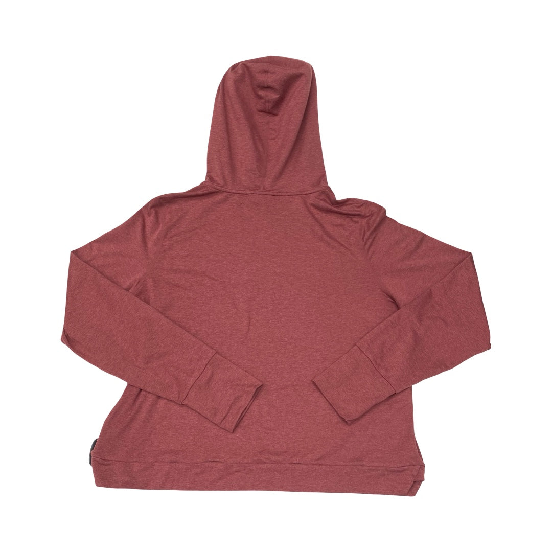 Athletic Top Ls Hoodie By Vuori In Red, Size:L