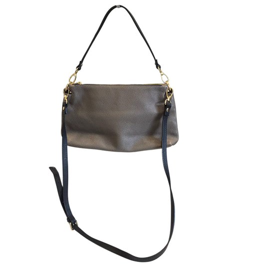 Handbag Leather By Valentina In Taupe, Size:Medium