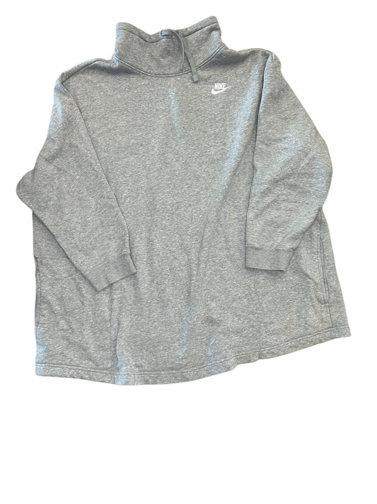 Sweatshirt Collar By Nike Apparel In Grey, Size:2X