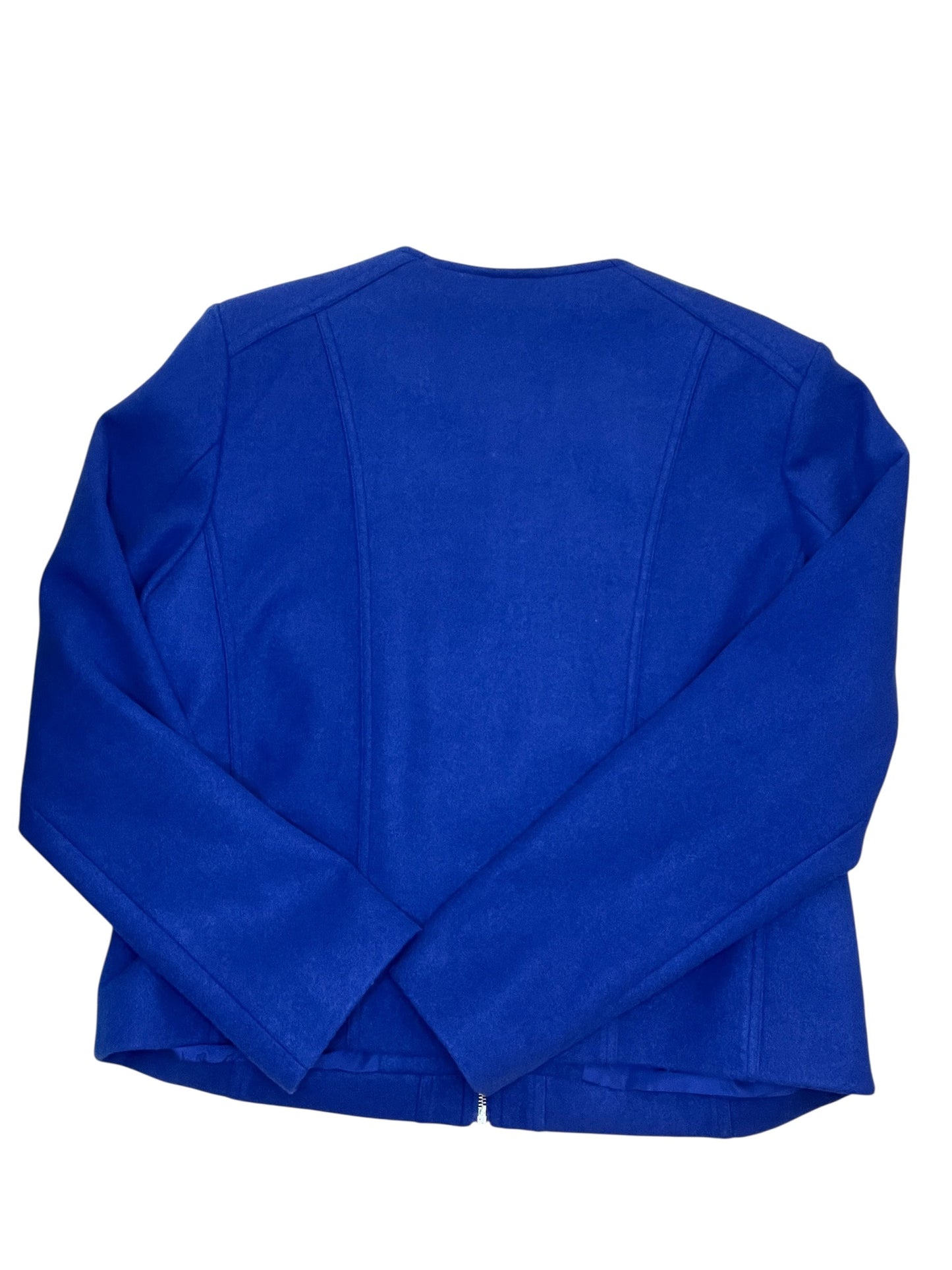 Jacket Fleece By Liz Claiborne In Blue, Size:L