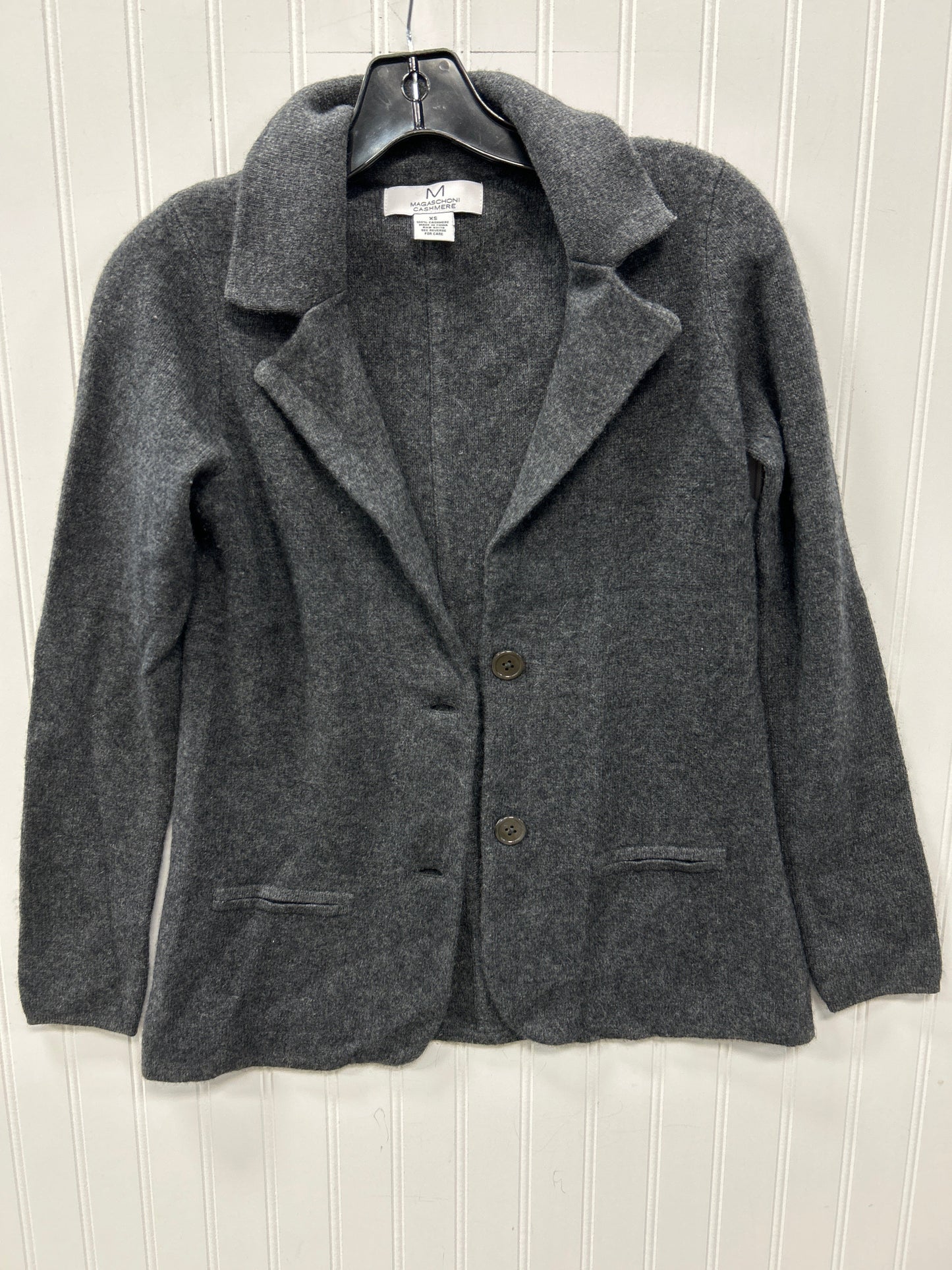 Sweater Cashmere By Magaschoni In Grey, Size:Xs