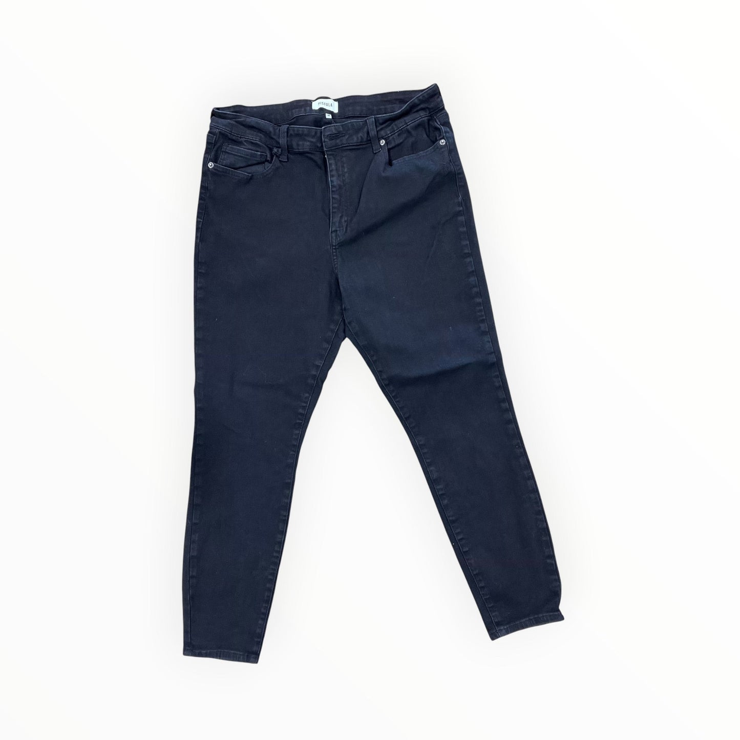 Jeans Skinny By Pistola In Black Denim, Size:16