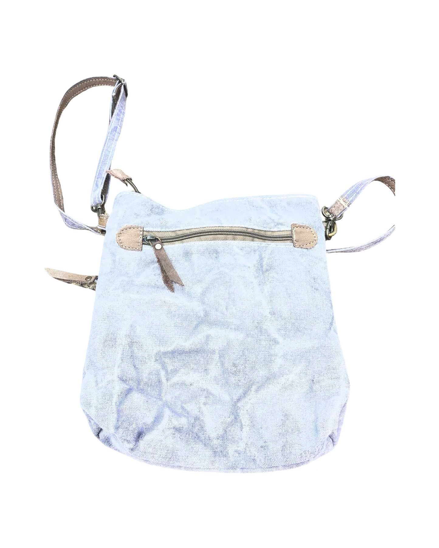 Crossbody By Clothes Mentor In Grey, Size:Small