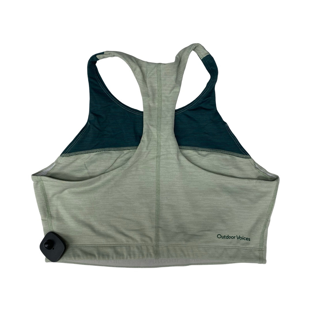 Athletic Bra By Outdoor Voices In Green, Size:Xl