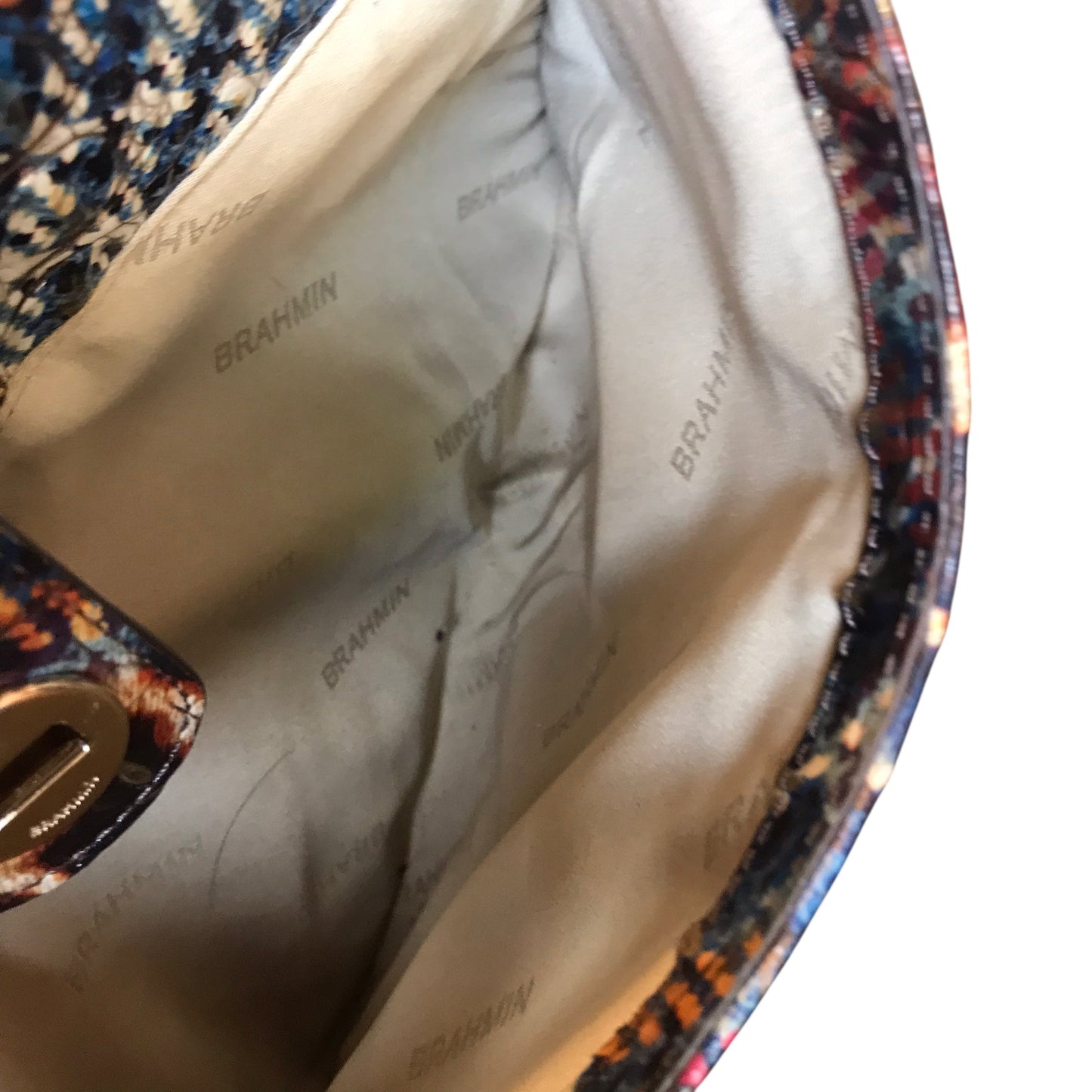 Crossbody Designer By Brahmin In Multi, Size:Large