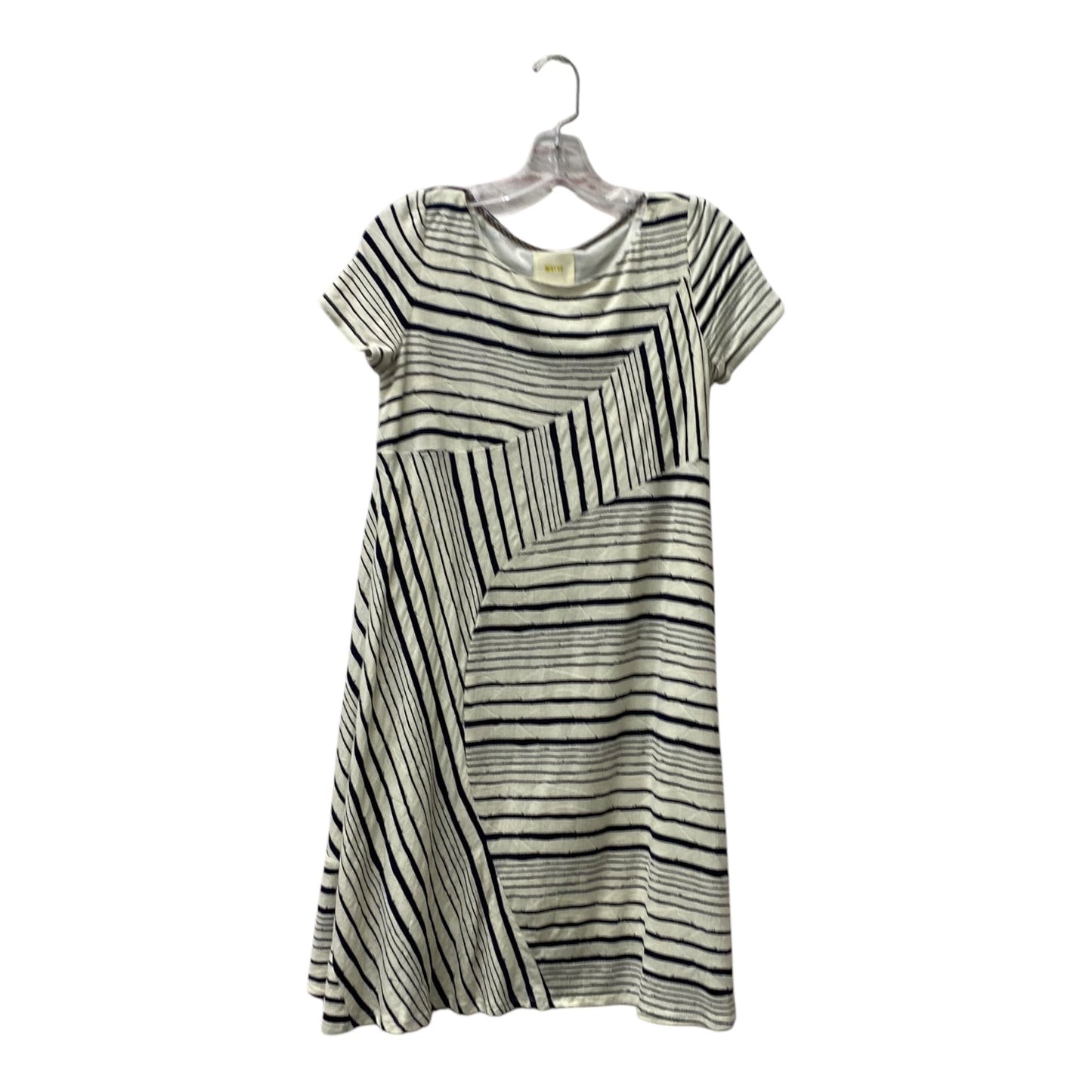 Dress Casual Short By Maeve In Blue & White, Size:Xs