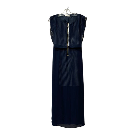 Dress Casual Maxi By Ertu In Blue & White, Size:M (8)