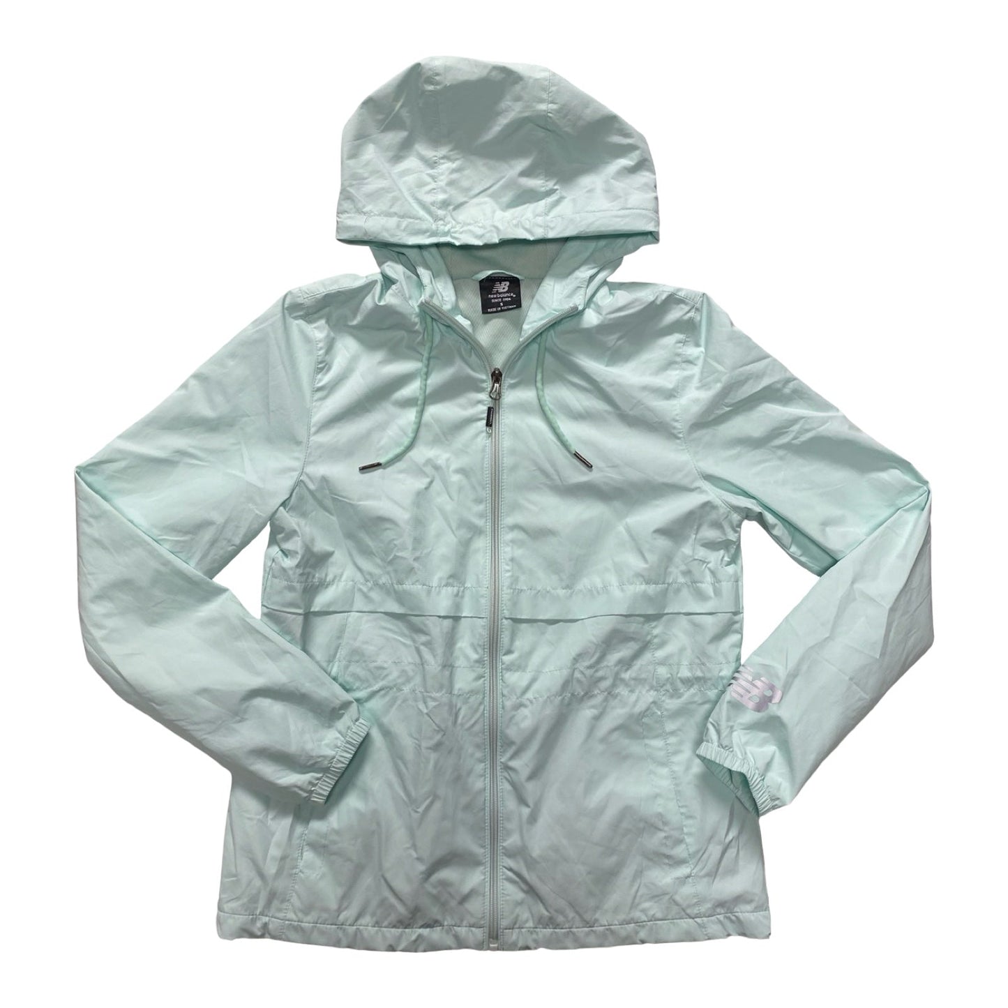 Athletic Jacket By New Balance In Mint Green, Size:S