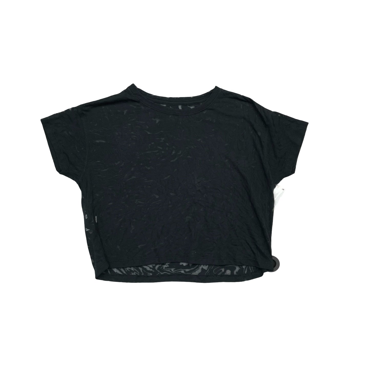 Athletic Top Ss By Lululemon In Black, Size:S