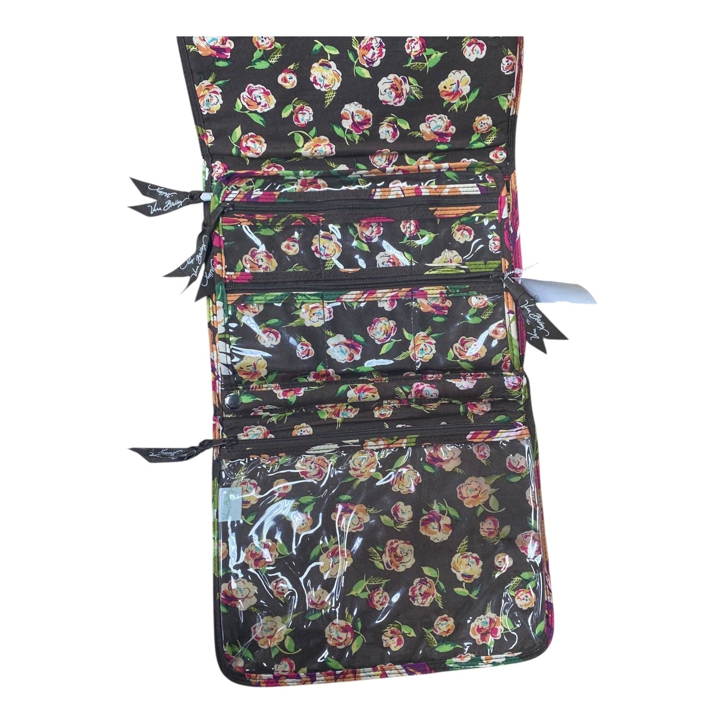 Makeup Bag By Vera Bradley In Brown, Size:Medium