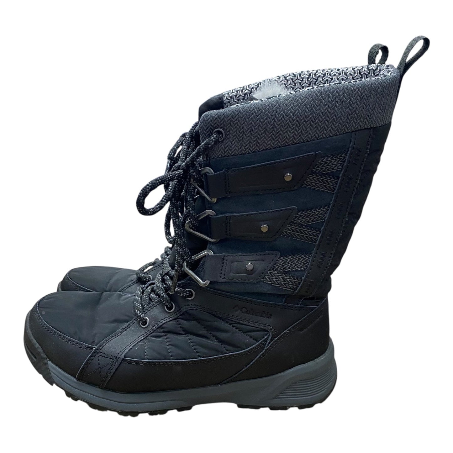 Boots Snow By Columbia In Black, Size:7.5