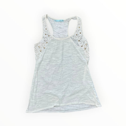 Top Sleeveless By Maurices In Cream, Size:S