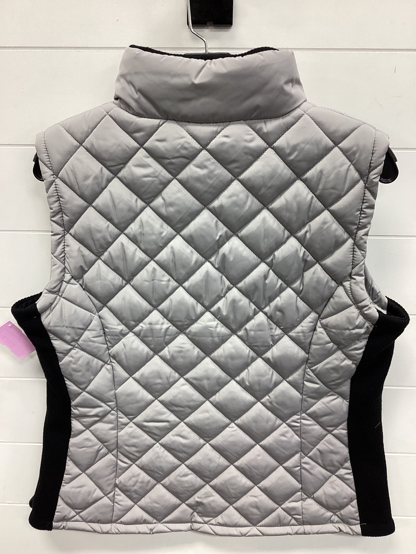 Vest Puffer & Quilted By Andrew Marc In Grey, Size:L