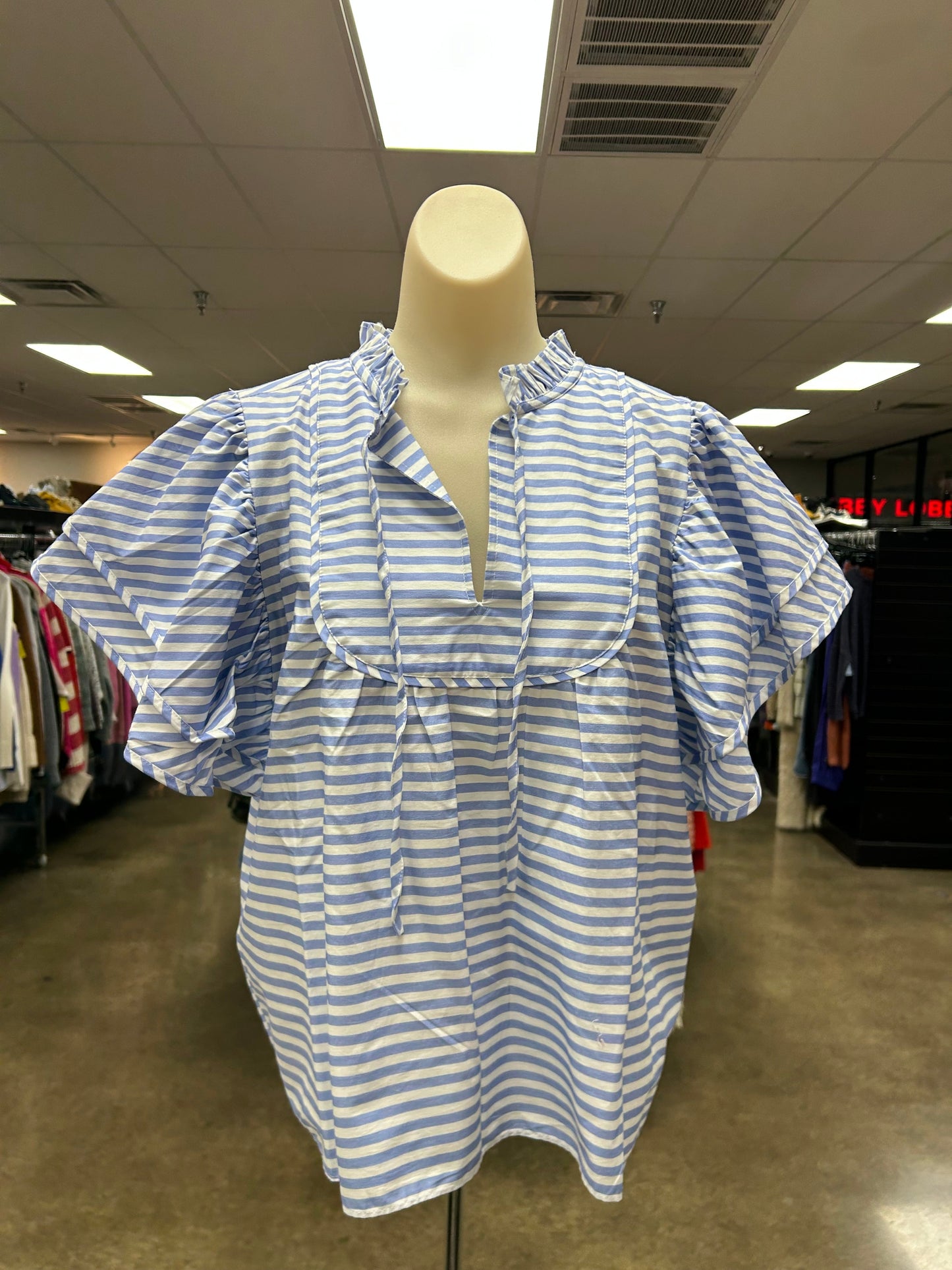 Top Ss By Sail To Sable In Blue & White, Size:M