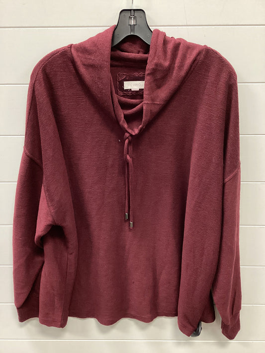 Top Ls By Cupio In Maroon, Size:1X