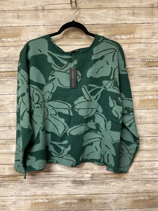 Sweater By Adrienne Vittadini In Green, Size:Xl
