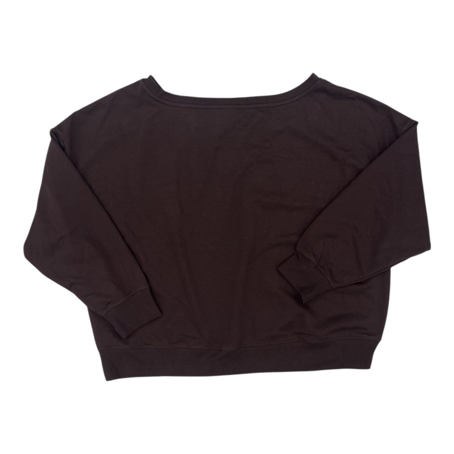 Athletic Sweatshirt Crewneck By Reebok In Brown, Size:3X