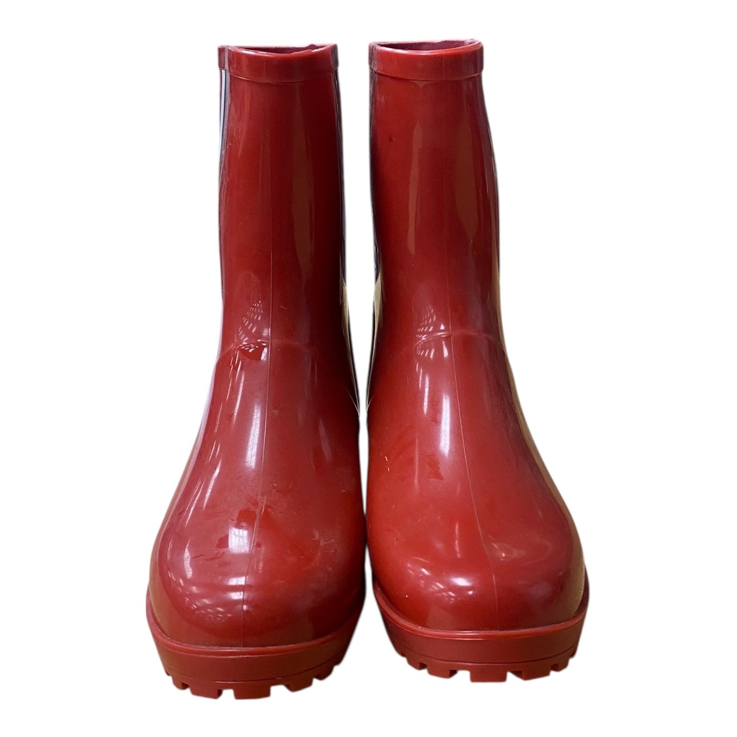 Boots Rain By Tommy Hilfiger In Red, Size:6