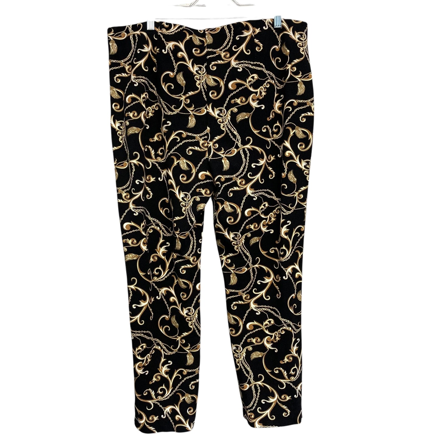 Pants Dress By Chicos In Black & Tan, Size:12