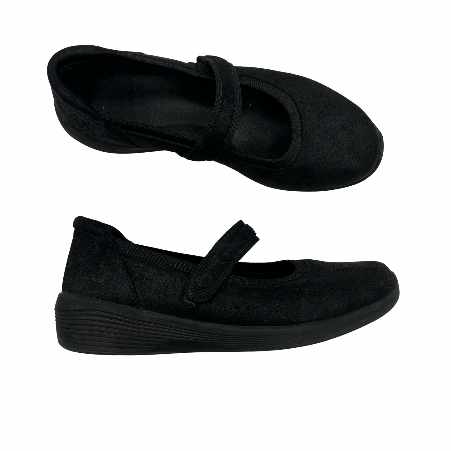 Shoes Flats By Skechers In Black, Size:9