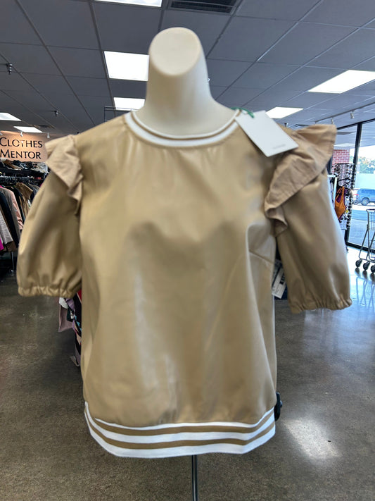 Top Ss By Voy In Tan, Size:L